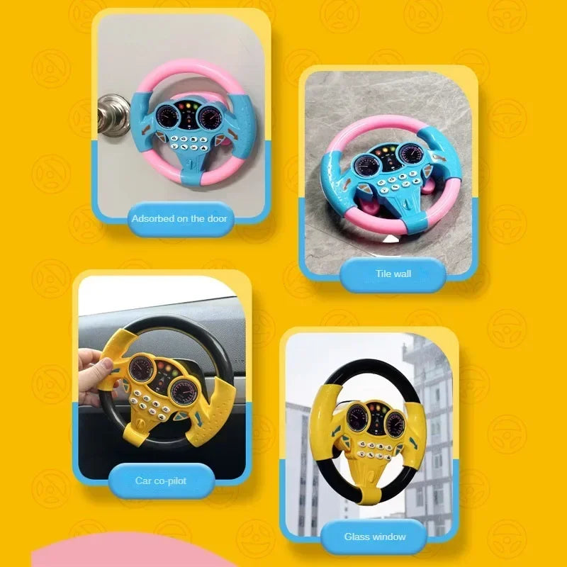 Children’s Glowing Simulation Toy Steering Wheel - Educational Toy for Kids