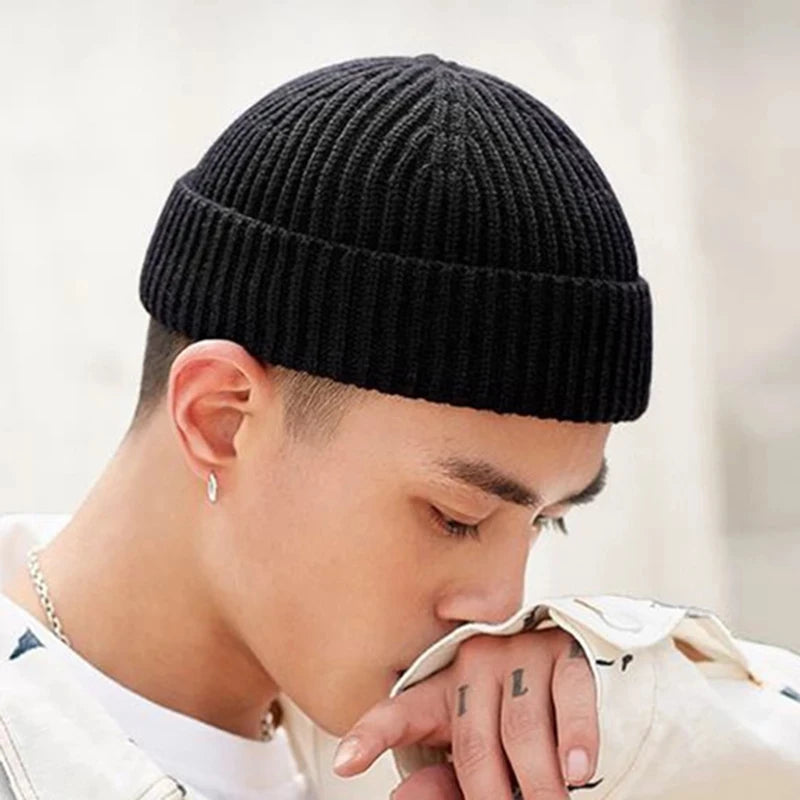 Knitted Wool Beanie – Stylish & Warm Winter Hat for Men & Women