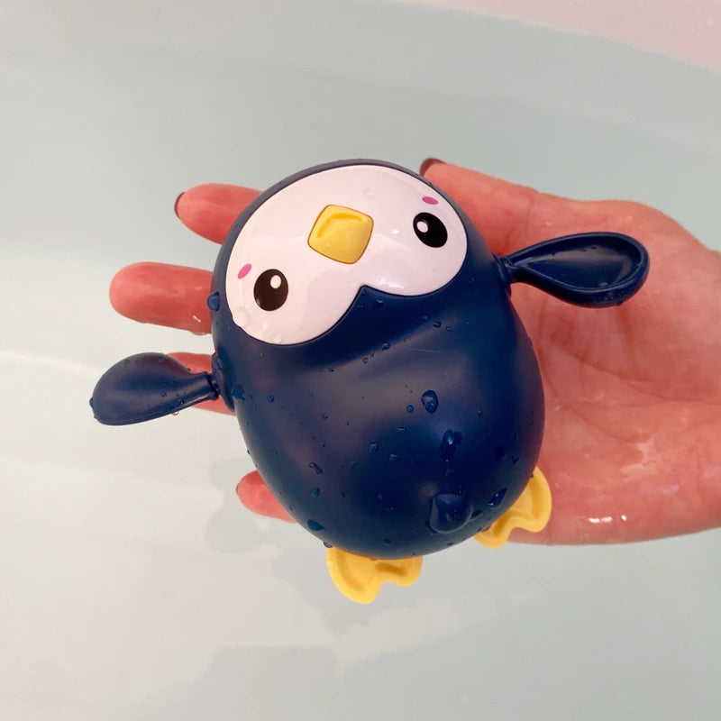 New Summer Bathroom - Baby Bath Shower Toy with Swimming Clock and Cute Floating Duck for Kids