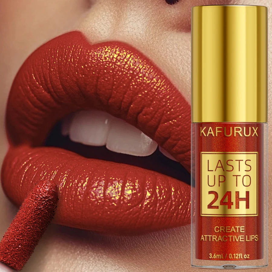 14 Colors Glitter Metallic Lip Gloss – Long-Lasting Waterproof Liquid Lipstick & Lip Tint