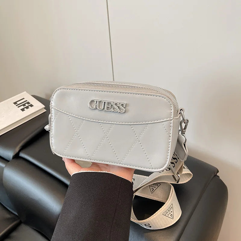 2025 Trendy Rhinestone Shoulder Bag – Small Square Crossbody with Diamond Chain
