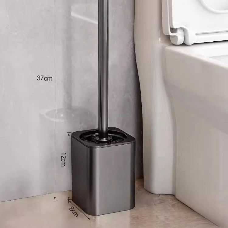 Luxury Wall-Mounted Metal Toilet Brush – Elegant & Efficient Cleaning Tool