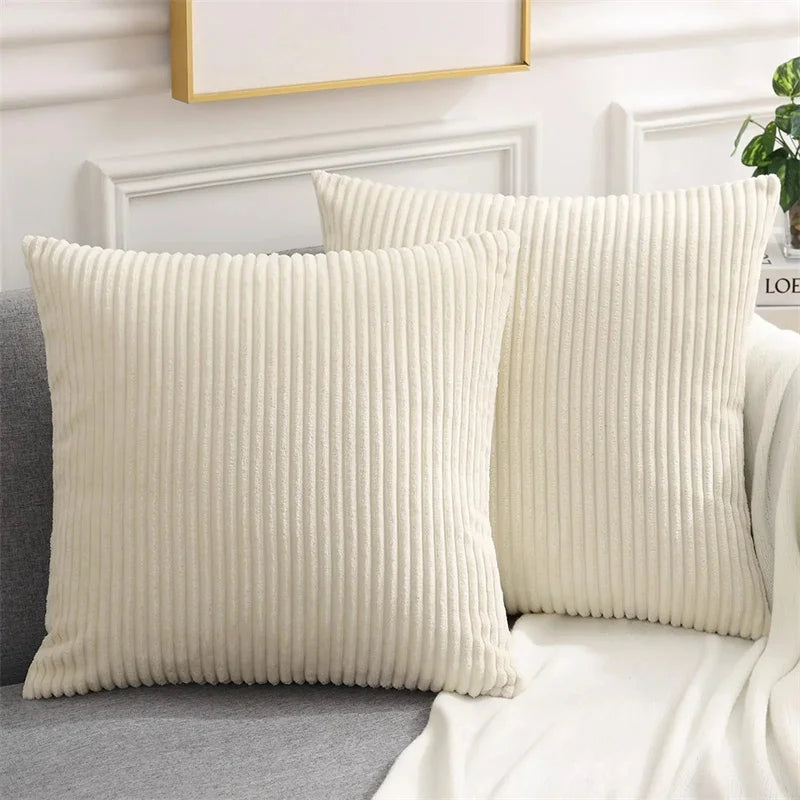 Olanly Corduroy Cushion Cover – Soft & Luxurious Home Décor