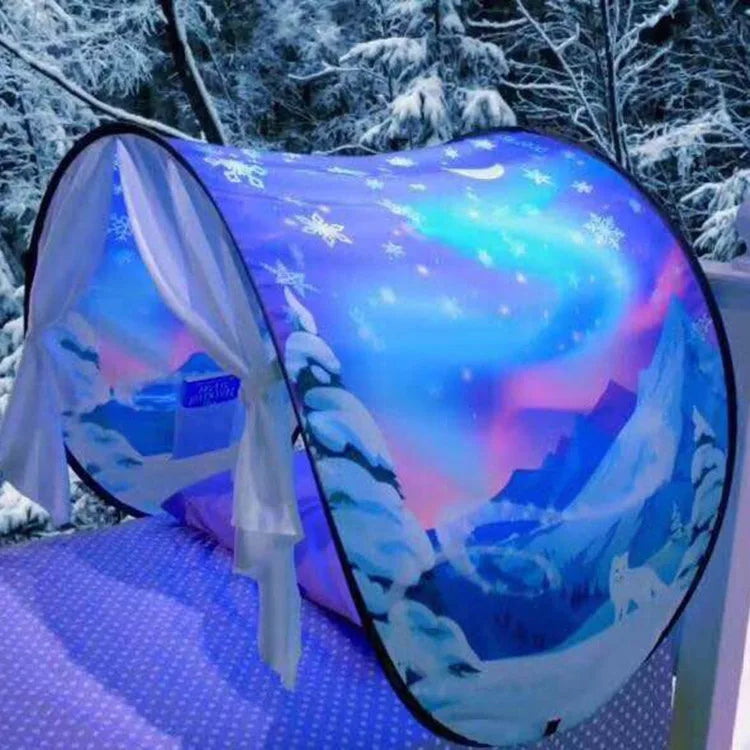 Kids' Dream Bed Tent – Cozy, Foldable &amp; Fun Sleeping Space!