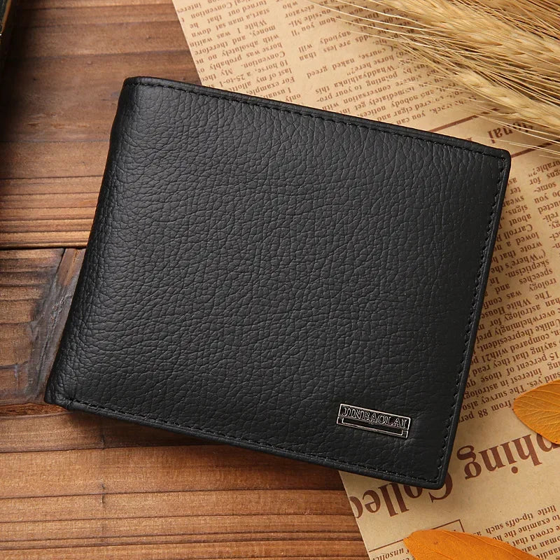 Genuine Leather Men’s Wallet – Premium Cowhide Elegance