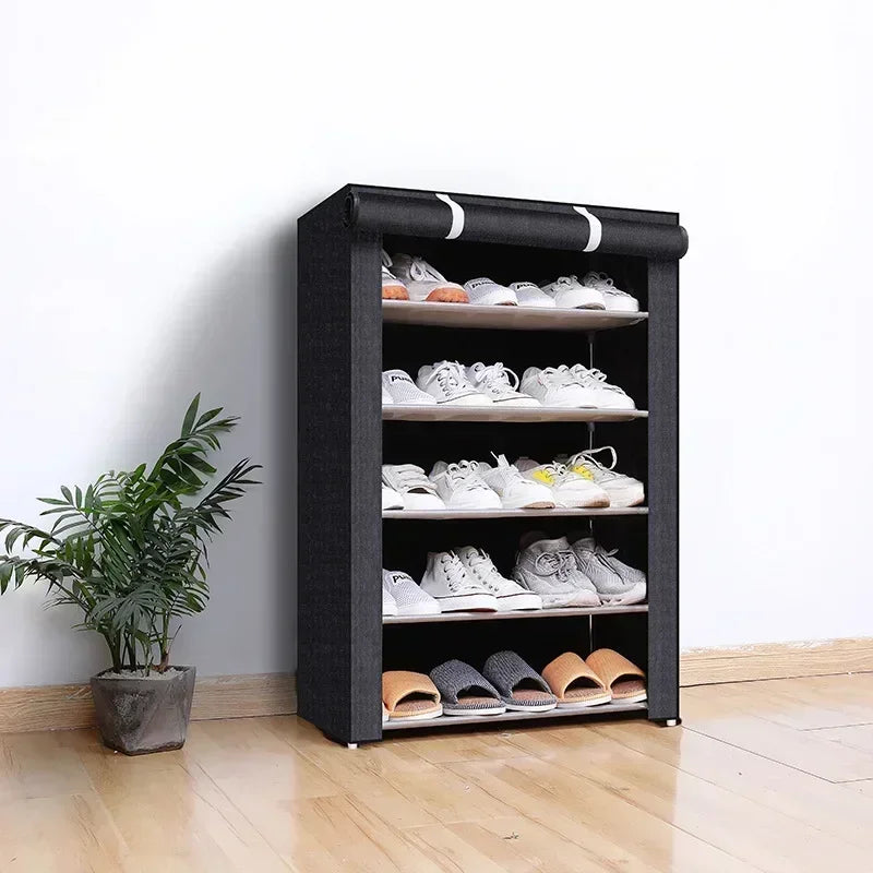 Dustproof Multilayer Shoe Rack – Space-Saving & Stylish Organizer