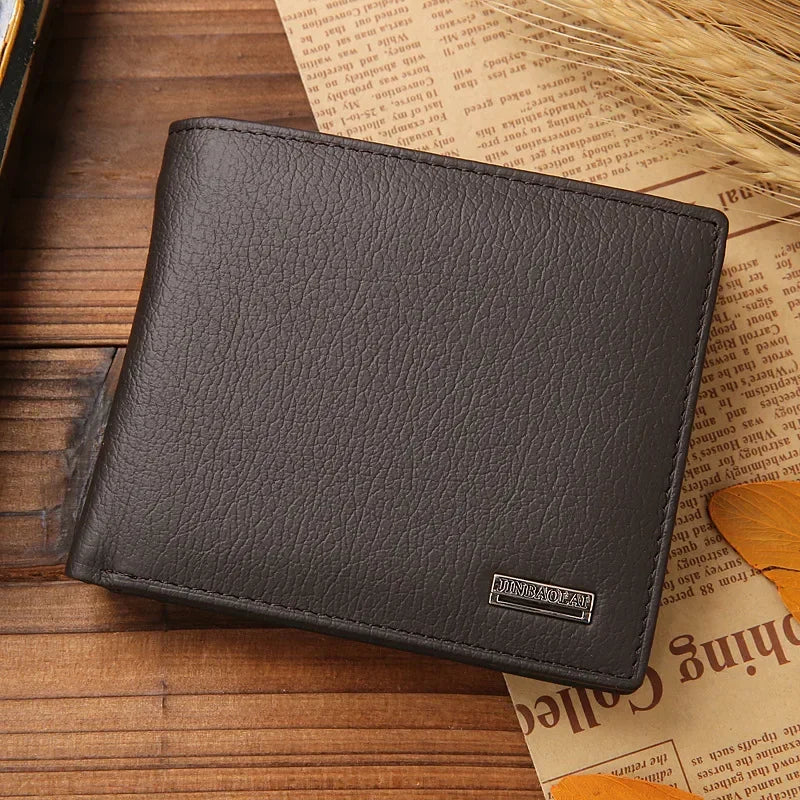 Genuine Leather Men’s Wallet – Premium Cowhide Elegance