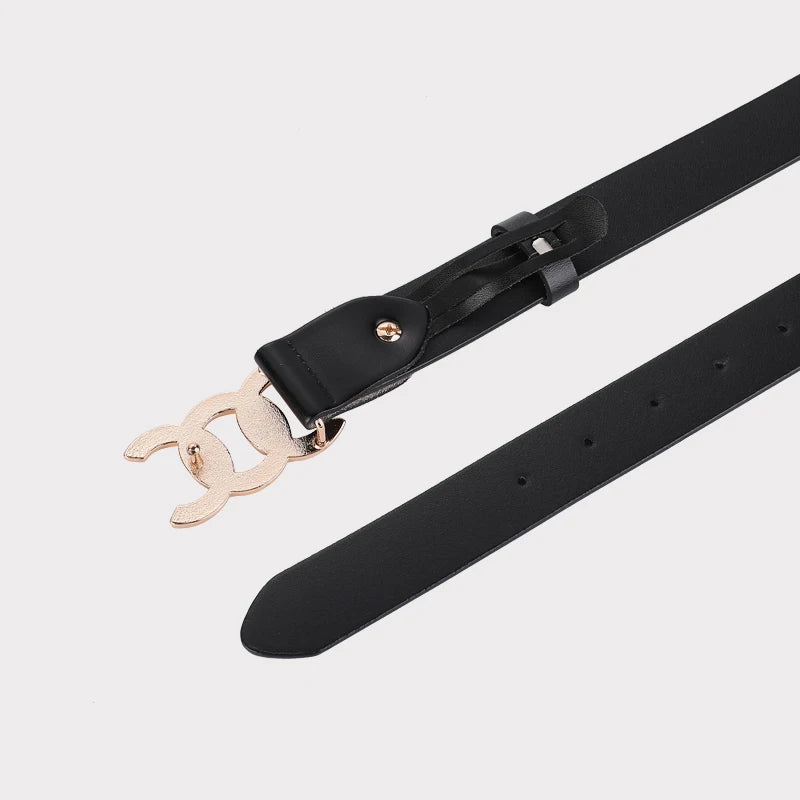 Women’s Retro Western Leather Belt – Genuine Cowhide Decorative Girdle for Jeans & Dresses