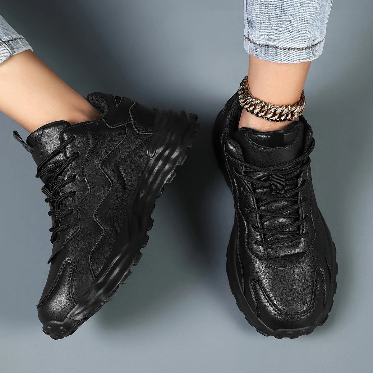 Fashion Women’s Vulcanize Platform Sneakers – Breathable Mesh Casual Running & Walking Shoes