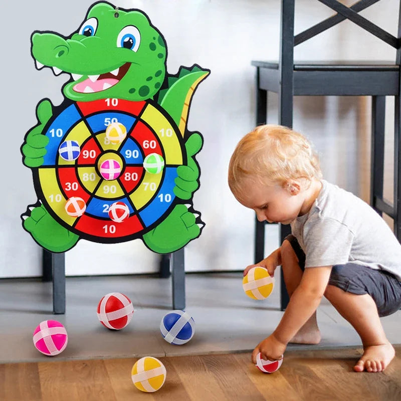 Sticky Ball Dart Board – Fun &amp; Educational Indoor Sports Toy for Kids!