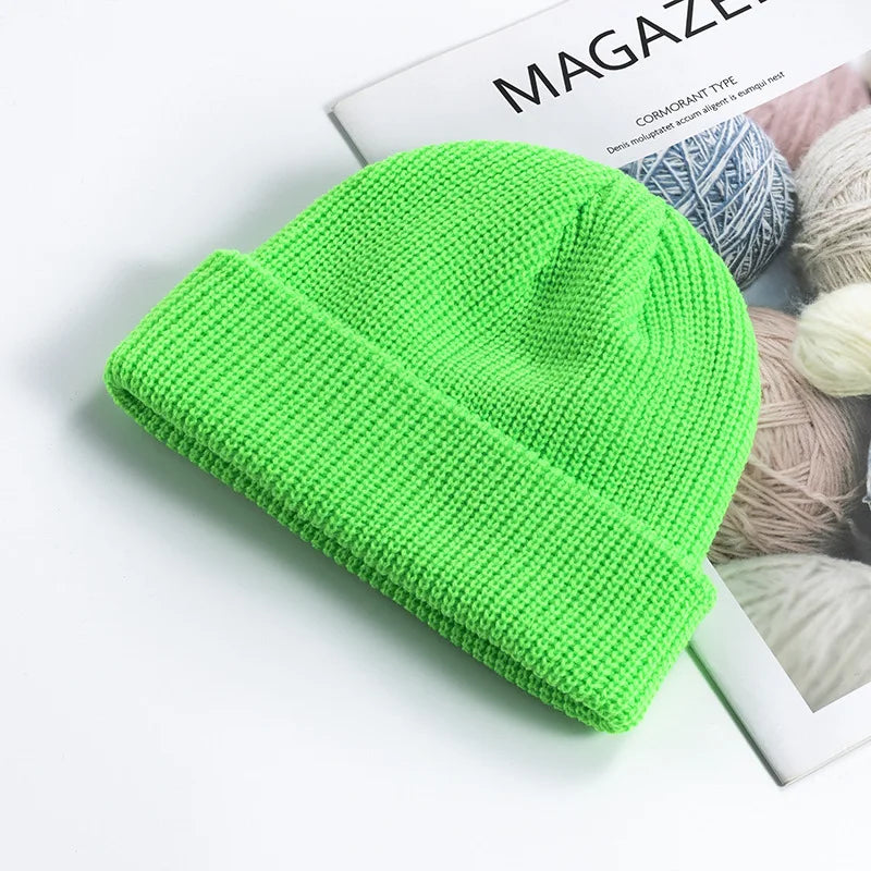 Knitted Wool Beanie – Stylish & Warm Winter Hat for Men & Women
