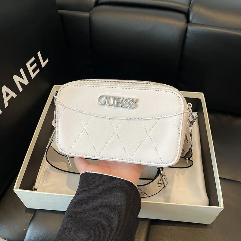 2025 Trendy Rhinestone Shoulder Bag – Small Square Crossbody with Diamond Chain