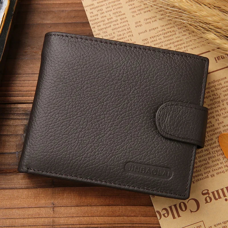 Genuine Leather Men’s Wallet – Premium Cowhide Elegance