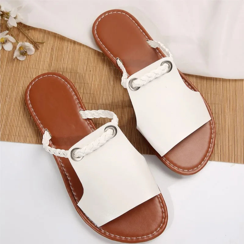 Women’s Summer Slip-On Sandals – Non-Slip Outdoor Beach Shoes