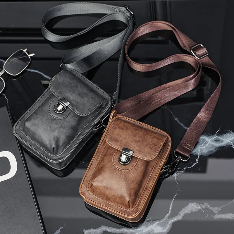 Vintage Mini Men’s Crossbody Bag – Stylish & Practical for Everyday Use