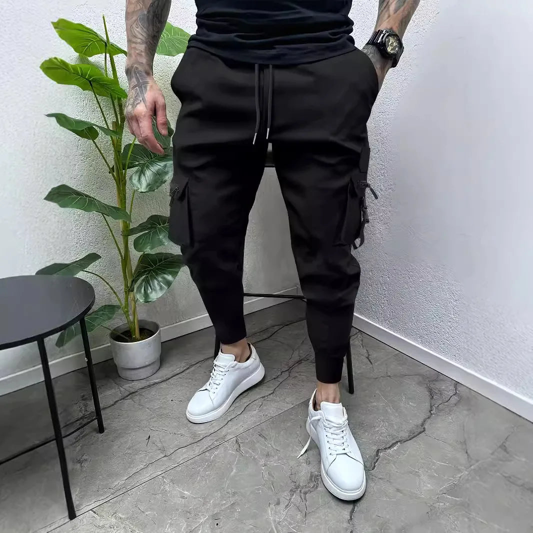 Men’s Zipper Pocket Cargo Pants – Stylish & Functional Streetwear