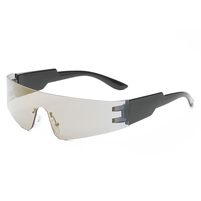 Y2K Wrap-Around One-Piece Sunglasses 🌀 – Futuristic Cycling Goggles for Women & Men