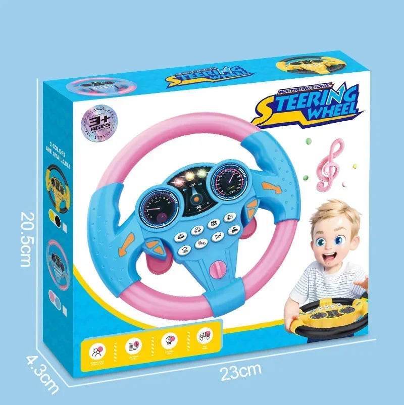 Children’s Glowing Simulation Toy Steering Wheel - Educational Toy for Kids