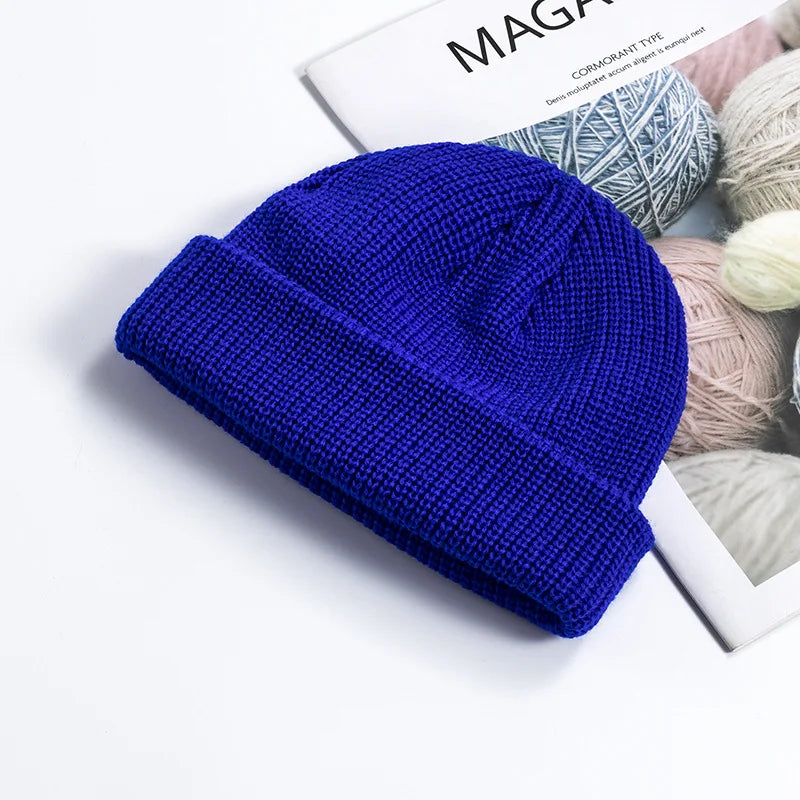 Knitted Wool Beanie – Stylish & Warm Winter Hat for Men & Women