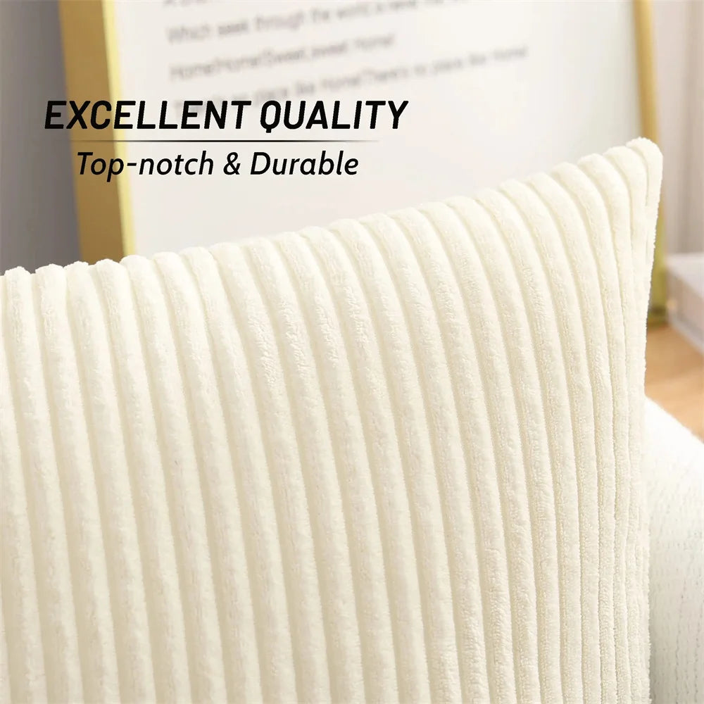 Olanly Corduroy Cushion Cover – Soft & Luxurious Home Décor