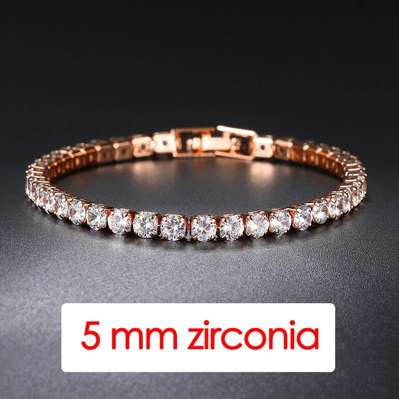 Hip-Hop Iced Out Tennis Bracelet – Stylish Streetwear Jewelry