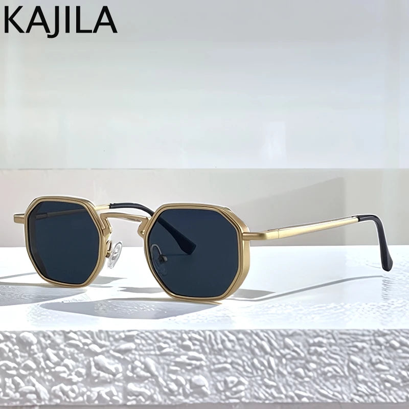 Small Frame Hexagon Steampunk Sunglasses – 2025 Luxury Vintage Eyewear