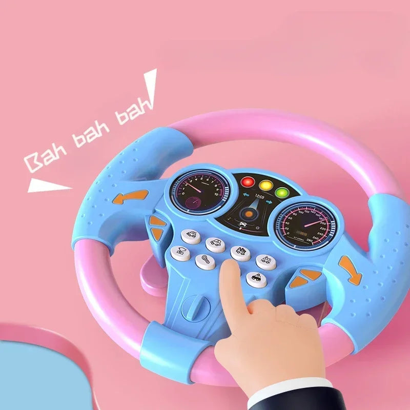 Children’s Glowing Simulation Toy Steering Wheel - Educational Toy for Kids