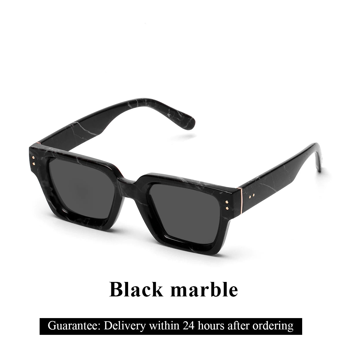 Ruiao Retro Black Millionaire Shades – Luxury 2024 Designer Sunglasses
