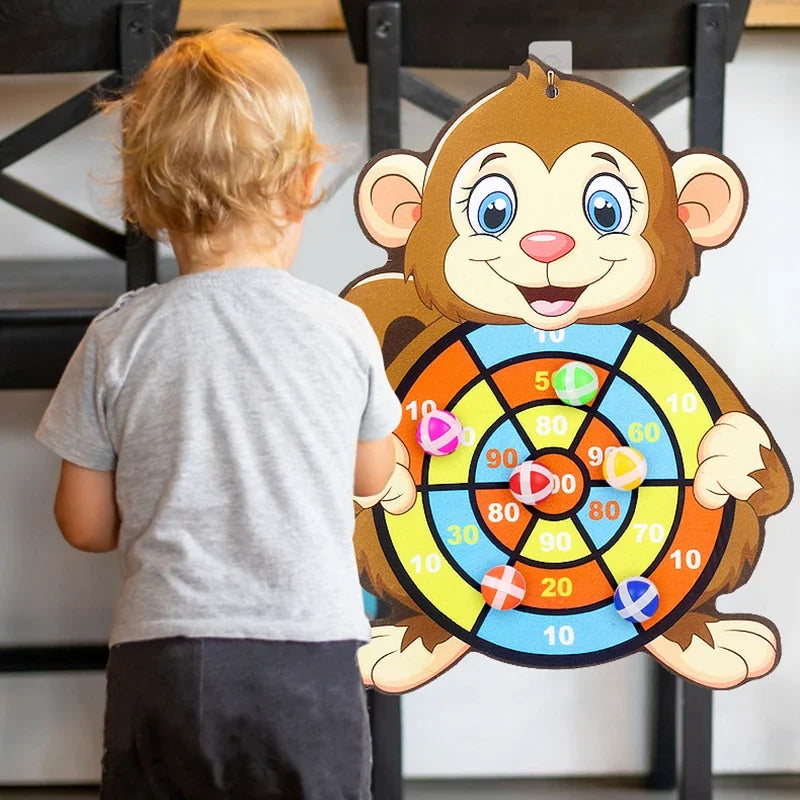 Sticky Ball Dart Board – Fun &amp; Educational Indoor Sports Toy for Kids!