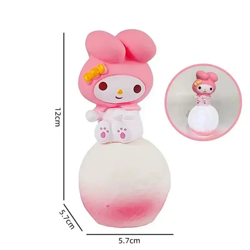 Miniso Hello Kitty Night Light - Luminous Bedside Lamp for Kids - Cute Anime Characters Kuromi and Cinnamoroll