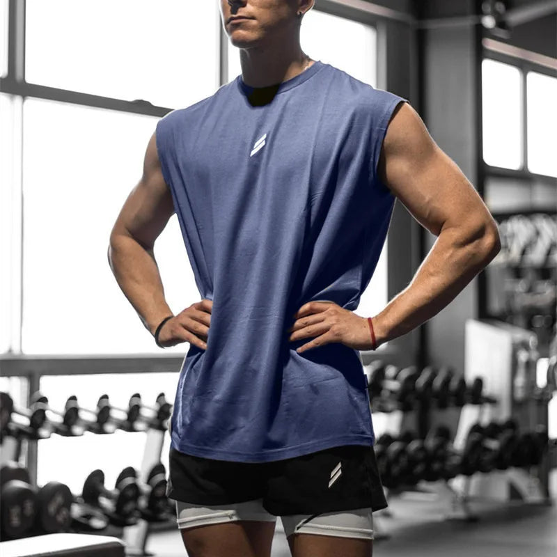 Men’s Breathable Mesh Tank Top – Quick-Dry Fitness & Sportswear